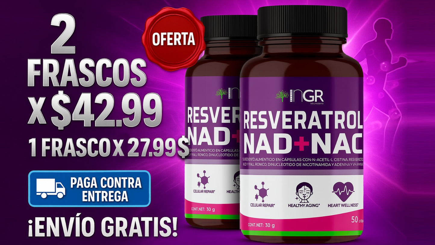 PROMO 2X1 RESVERATROL NAD+NAC