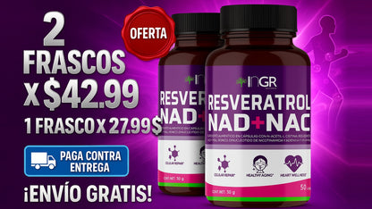 PROMO 2X1 RESVERATROL NAD+NAC