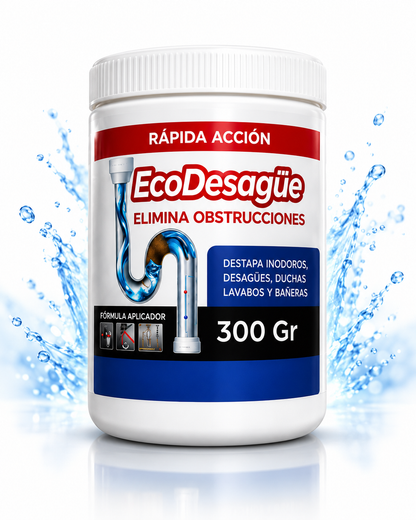 Frasco EcoDesagüe polvo de rápida acción 300 g